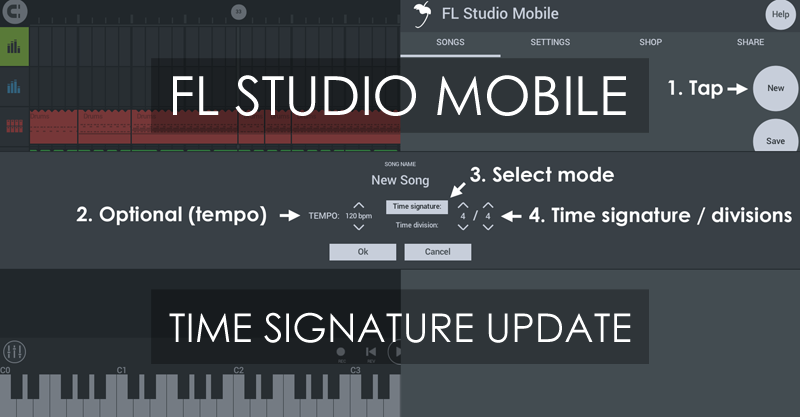 fl studio 12 change time signature