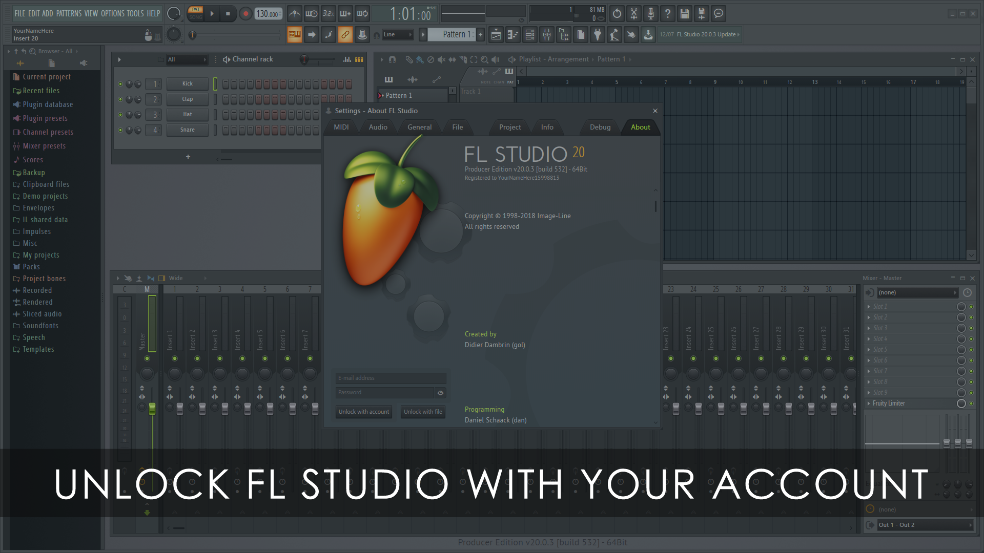 FL STUDIO  How to Unlock FL Studio With Your Account Login Credentials 